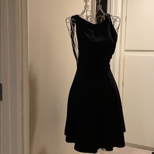 Little black dress with sexy side panels,low back